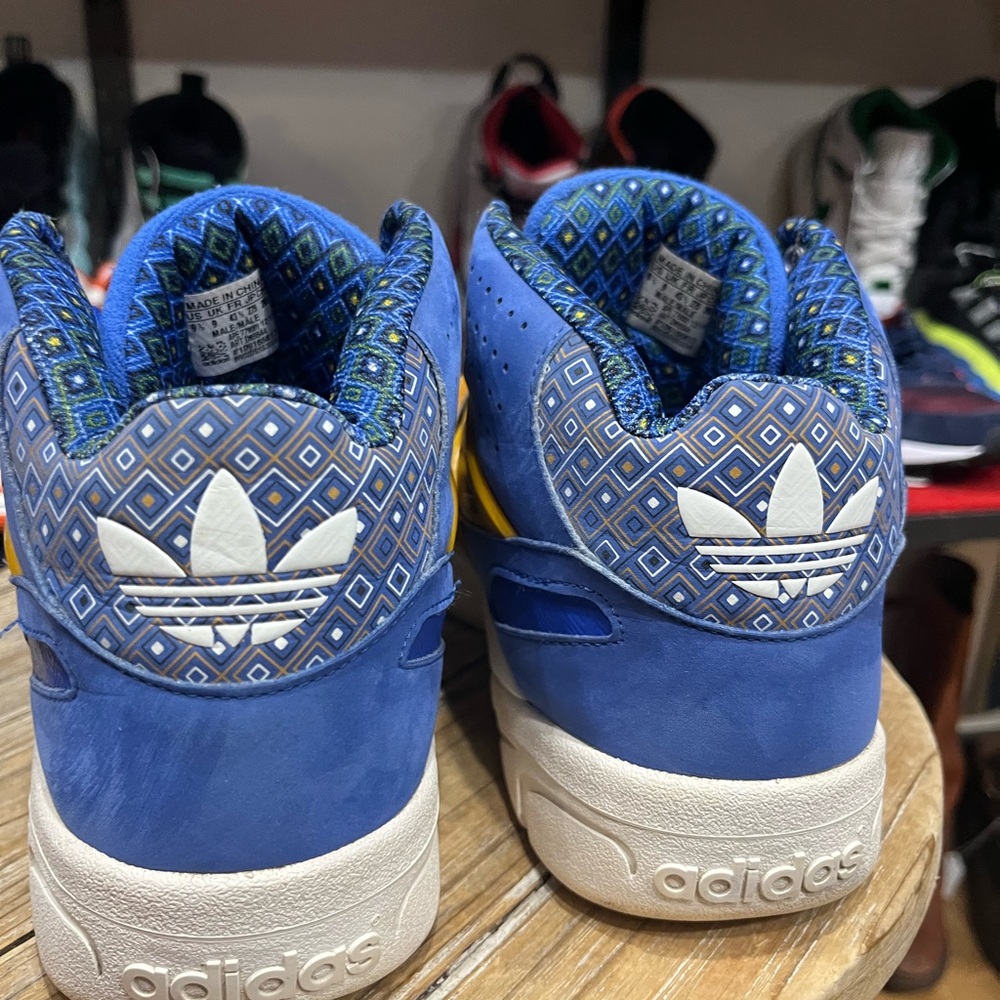 Adidas Mutombo TR Block Vivid Blue Gold Men’s - Picture 4 of 6